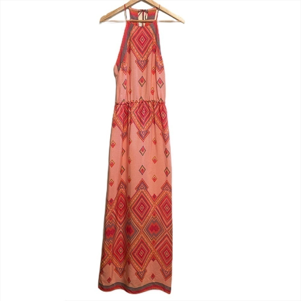 Alice & Trixie Silk Halter Maxi Dress. Size Small